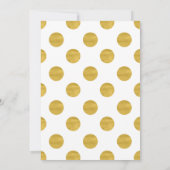 Brunch und Brautparty aus schwarzem Bromgold Einladung (Rückseite)