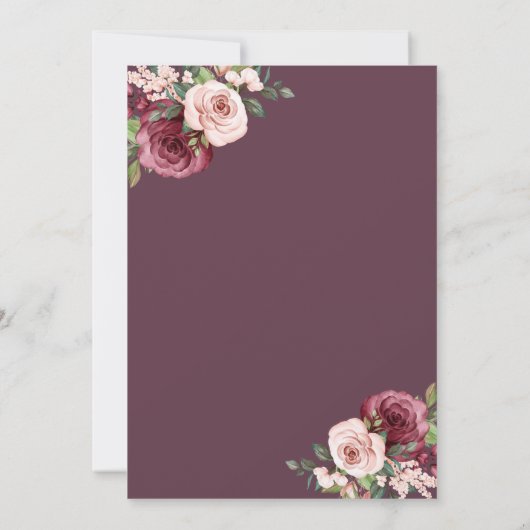 Brunch und Brautparty aus Weinglas Einladung (Rückseite)