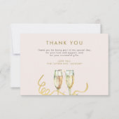 Brunch und Brautparty Dankeskarte (Vorderseite)