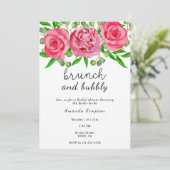 Brunch und Brautparty Einladung (Stehend Vorderseite)