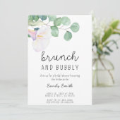 Brunch und Brautparty Einladung (Stehend Vorderseite)