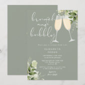 Brunch und Brautparty im Grünen Einladung (Vorne/Hinten)