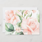 Brunch und Brautparty in Rosa Einladung (Rückseite)