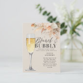 Brunch und Brautparty Pampas Gras Invit Postkarte (Stehend Vorderseite)