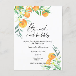 Brunch und Brautparty Postkarte