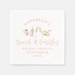 Brunch und Brautparty Serviette