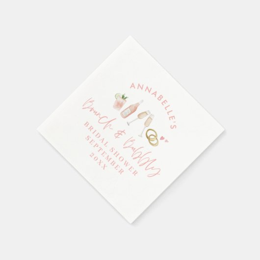 Brunch und Brautparty Serviette (Ecke)