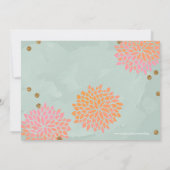 Brunch und Bubble Glitzer Wasserfarbendusche Einla Einladung (Rückseite)