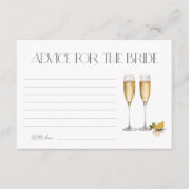 Brunch und Bubbly Beratung für die Braut Begleitkarte (Vorderseite)