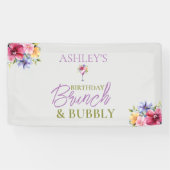 Brunch und Bubbly Birthday Banner (Horizontal)