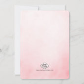 Brunch und Bubbly Birthday Glitzer Einladung (Rückseite)