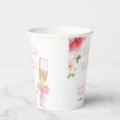 Brunch und Bubbly | Bow Wild Garden Brautparty Pappbecher (Rechts)