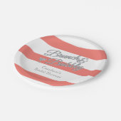 Brunch und Bubbly Brautparty, 7 Zoll Papier Pappteller (Schrägansicht)