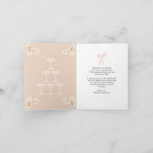 Brunch und Bubbly Brautparty Danke Karte (Innenseite)