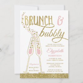 Brunch und Bubbly Brautparty Einladung, Imitate Go Einladung