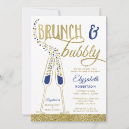 Brunch und Bubbly Brautparty Einladung, Imitate Go Einladung