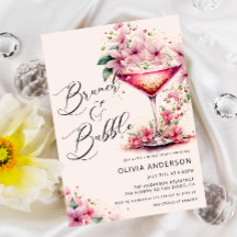 Brunch und Bubbly Brautparty Floral