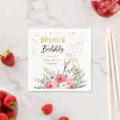 Brunch und Bubbly Brautparty Paper Napkins Pink Serviette (Beispiel)
