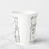 Brunch und Bubbly Brautparty Pappbecher (Rechts)