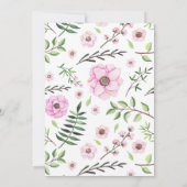 Brunch und Bubbly Brautparty Personalisiert Einladung (Rückseite)