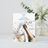 Brunch und Bubbly Brautparty Postkarte (Stehend Vorderseite)