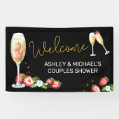 Brunch und Bubbly Brautparty Willkommensbanner Banner (Horizontal)