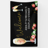 Brunch und Bubbly Brautparty Willkommensbanner Banner (Vertikal)