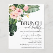 Brunch und Bubbly Bridal Dusche Einladung (Vorderseite)