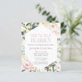 Brunch und Bubbly | Bridal Shower Einladung (Stehend Vorderseite)