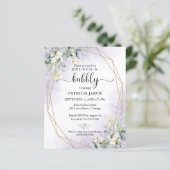 Brunch und Bubbly Budget Bridal Dusche Einladungen (Stehend Vorderseite)