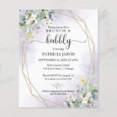 Brunch und Bubbly Budget Bridal Dusche Einladungen (Vorderseite)