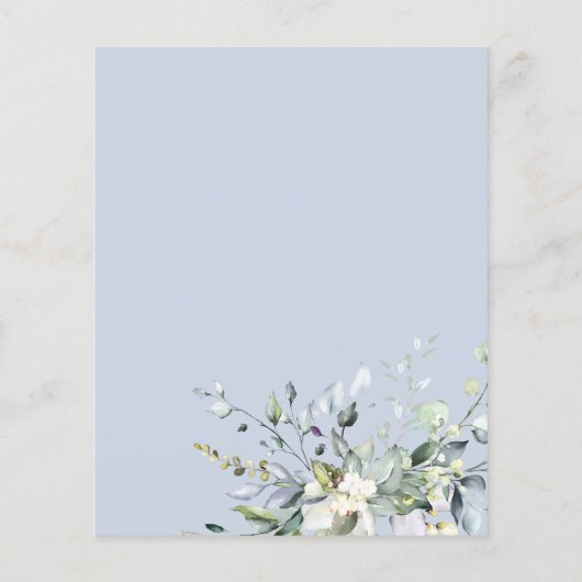 Brunch und Bubbly Budget Bridal Dusche Einladungen (Rückseite)