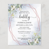 Brunch und Bubbly Budget Bridal Dusche Einladungen (Vorderseite)