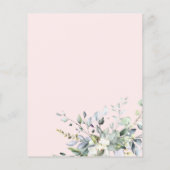 Brunch und Bubbly Budget Bridal Dusche Einladungen (Rückseite)