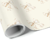 Brunch und Bubbly Champagne Bow Brautparty Geschenkpapier (Rolleneckpunkt)