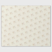 Brunch und Bubbly Champagne Bow Brautparty Geschenkpapier (Flach)