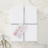 Brunch und Bubbly Champagne Brautparty Geschenkanhänger (Mit Garn)