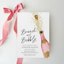 Brunch und Bubbly Champagne Brautparty Invitati