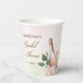 Brunch und Bubbly Champagne Brautparty Pappbecher (Vorderseite)