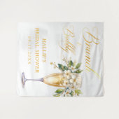 Brunch und Bubbly Champagne Brautparty Wandteppich (Vorderseite (Horizontal))