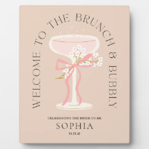 Brunch und Bubbly Champagne Brautparty Willkommen