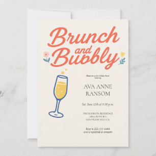 Brunch und Bubbly Champagne Generic Invasion Einladung