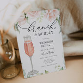 Brunch und Bubbly Champagner Hochzeitsbrunch Einladung