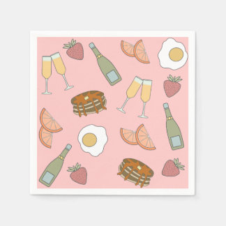 Brunch und Bubbly Cocktail Servietten