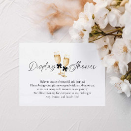 Brunch- und Bubbly-Display-Dusche Begleitkarte