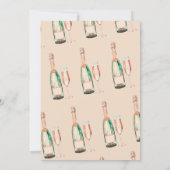 Brunch und Bubbly Elegante Brautdusche Einladung (Rückseite)