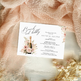 Brunch und Bubbly Elegante Moderne Dusche Einladun Einladung