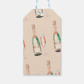 Brunch und Bubbly Elegantes Brautparty Geschenkanhänger (Rückseite)