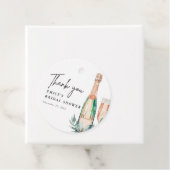 Brunch und Bubbly Elegantes Brautparty Geschenkanhänger (Beispiel)