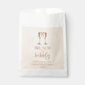 Brunch und Bubbly Engagement Party Brunch Geschenktütchen (Vorderseite)